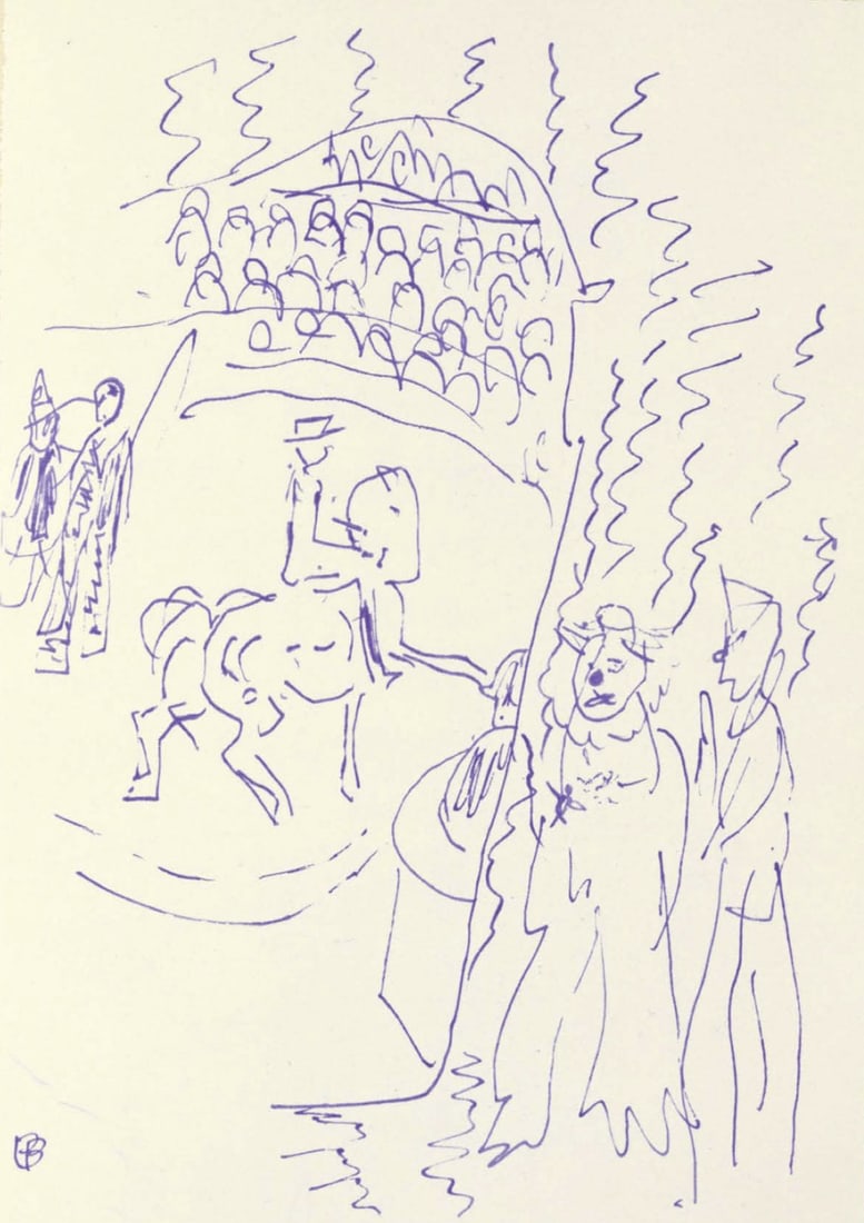 Pierre Bonnard, Composition (Terrasse 54), Pierre Bonnard Correspondences, Limited Edition: Lithograph on velin d'Arches paper, mounted on velin d'Arches supporting sheet, as issued. Inscription: Unsigned and unnumbered. Paper Size: 12 x 8.5 inches. Excellent condition. Notes: From the album