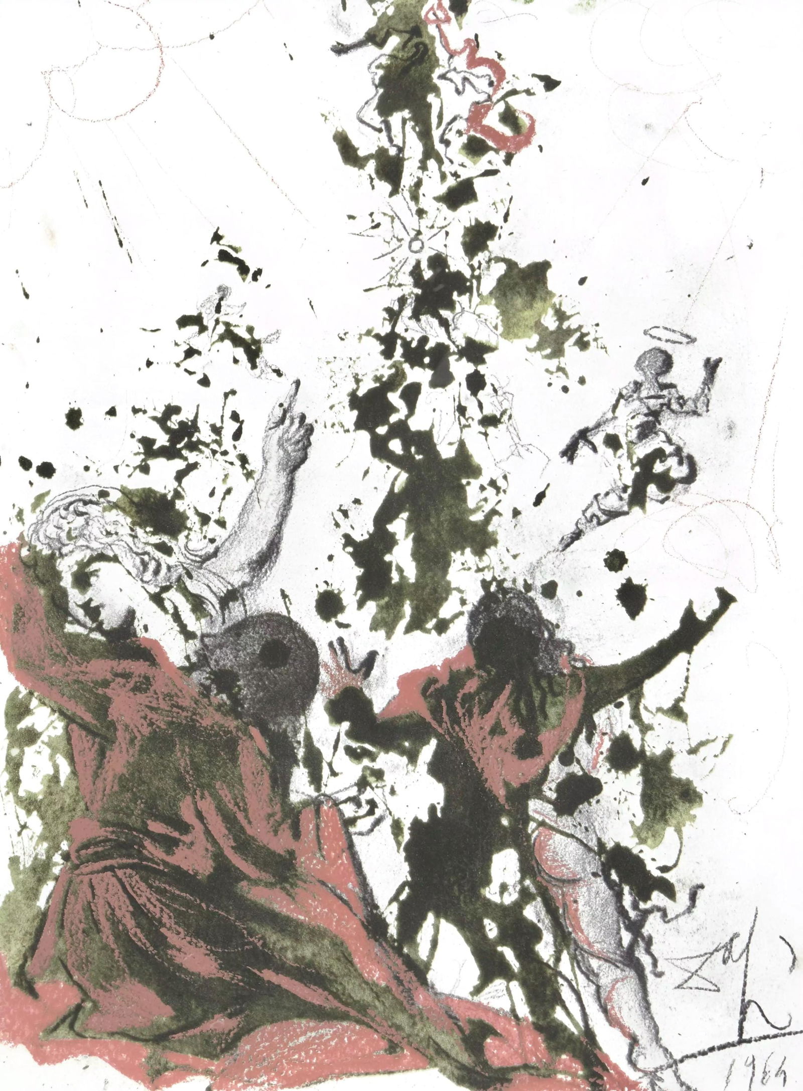 Salvador Dali, Composition (Michler/Lopsinger 1600; Field 69-3), Biblia Sacra, Limited Edition (1 of 4)