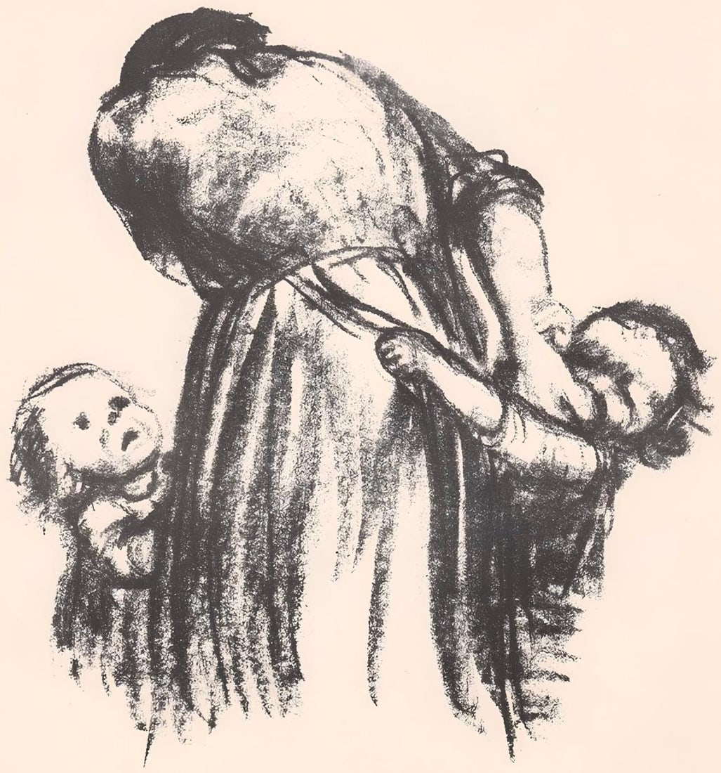 Kathe Kollwitz, Bread! (Brot!), Limited Edition Lithograph (1 of 4)