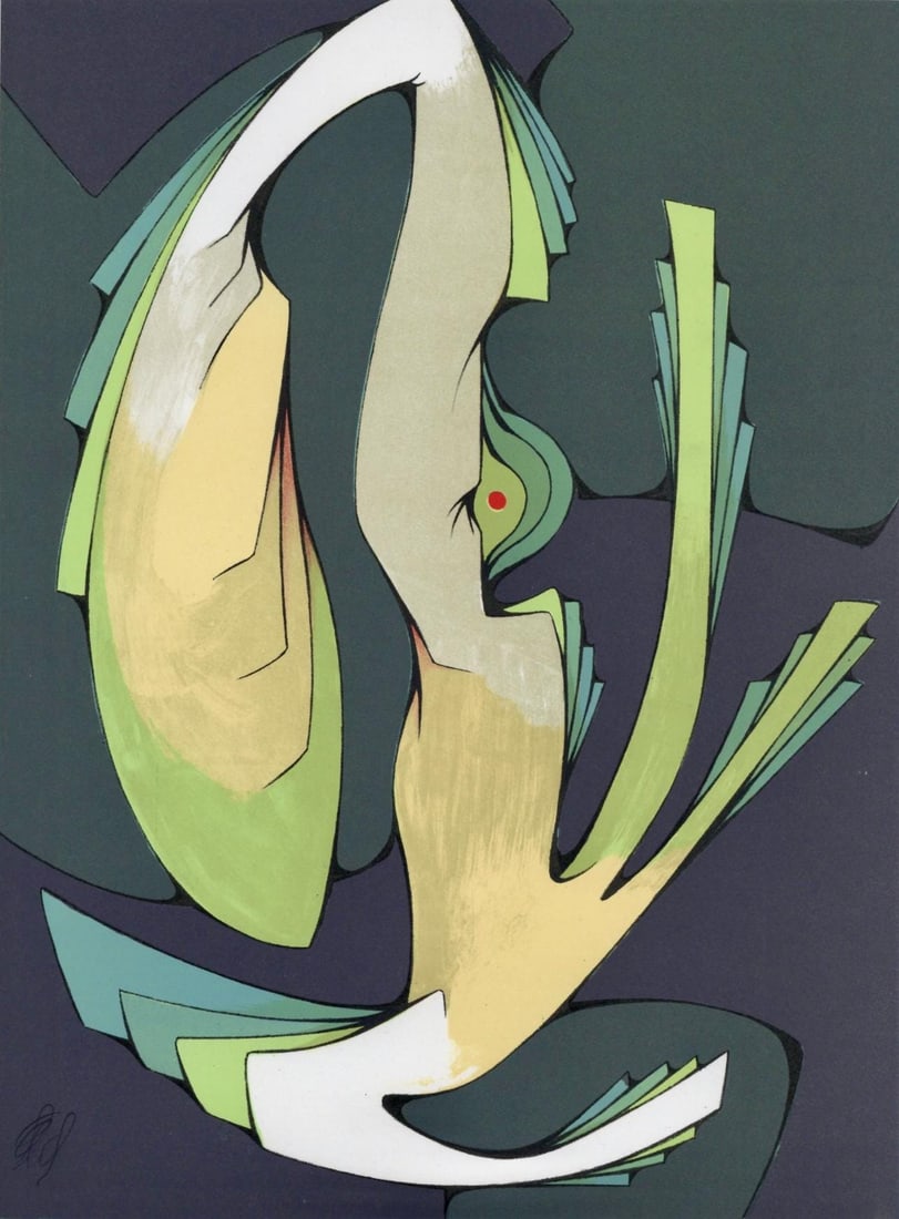 Joachim Ferrer, Composition, Variations sur l'imaginaire, Limited Edition Lithograph (1 of 4)