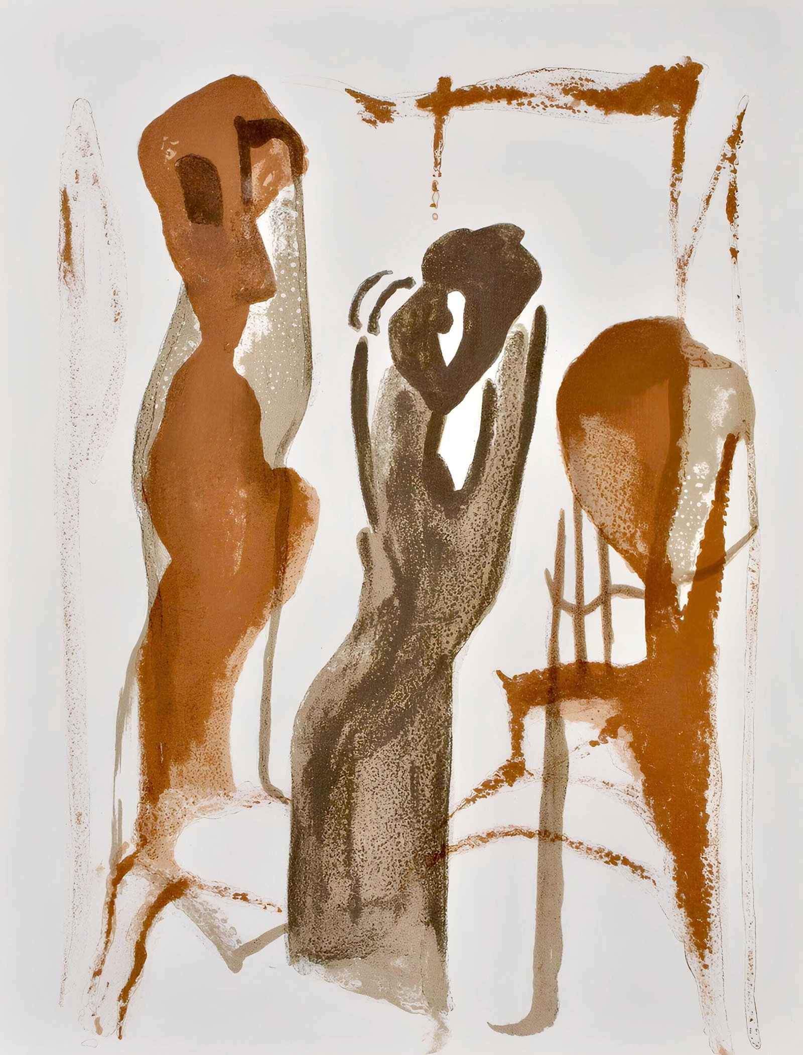 Francisco Bores, Composition, Œuvres completes d'Albert Camus, Limited Edition Lithograph: Lithograph on velin d'Arches filigrane paper. Paper Size: 11 x 8.5 inches. Excellent condition. Inscription: Unsigned and unnumbered, as issued. Notes: From the volume, Œuvres completes d'Albert Camu