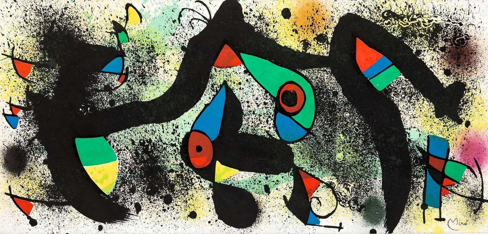 Joan Miro, Composition (Cramer 183; Mourlot 926), Limited Edition Lithograph (1 of 4)