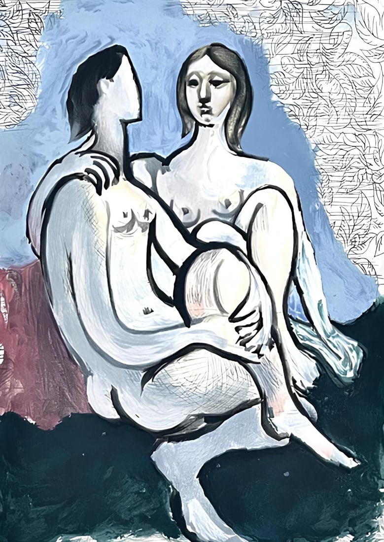 Pablo Picasso, La Couple, Marina Picasso Collection, Official Limited Edition Lithograph - 2