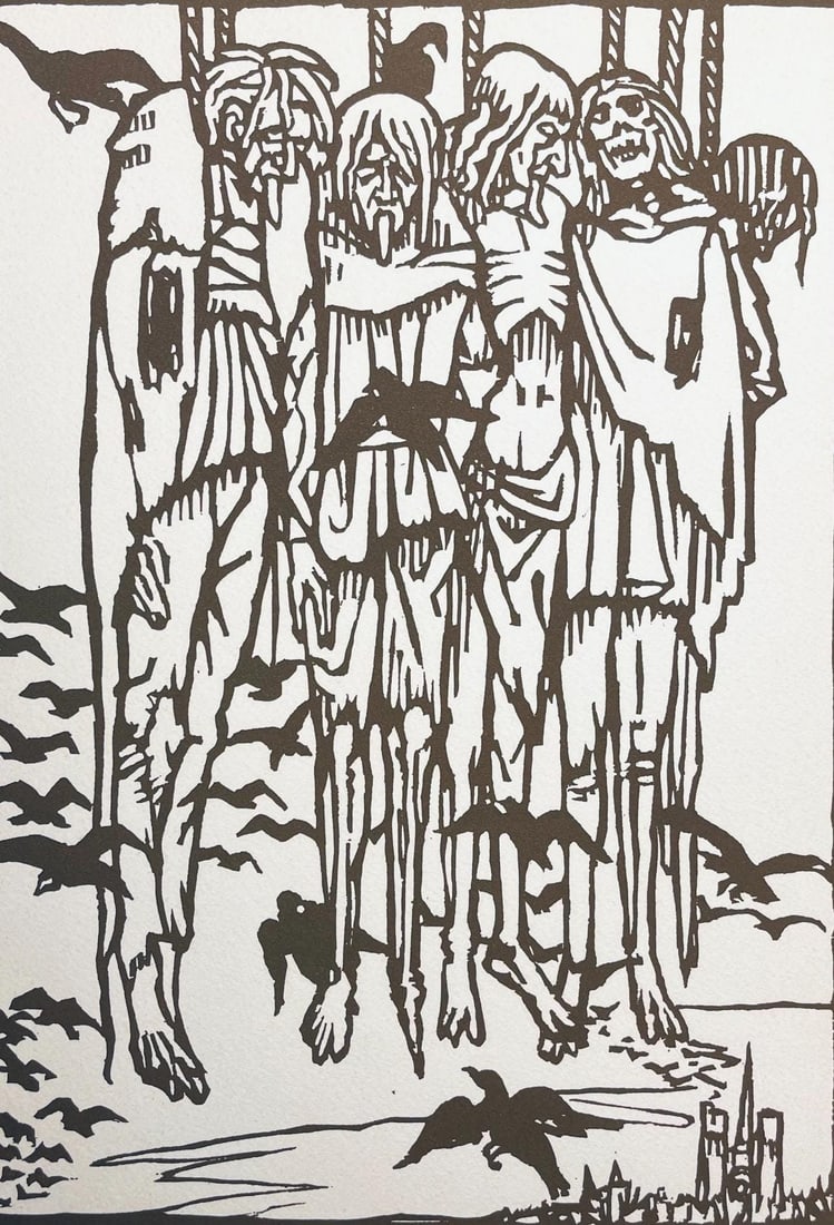 Emile Bernard, Composition, Eloge de Emile Bernard, Limited Edition Woodcut (1 of 4)