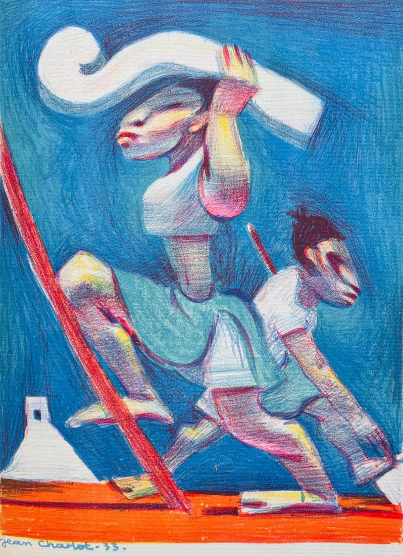 Jean Charlot, Composition, Limited Edition Lithograph (1 of 4)