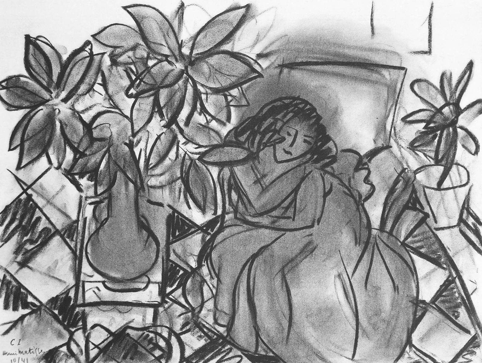 Henri Matisse, Serie C, var. 1 (Duthuit 9), Henri Matisse, Dessins, Themes et variations, Limited (1 of 4)