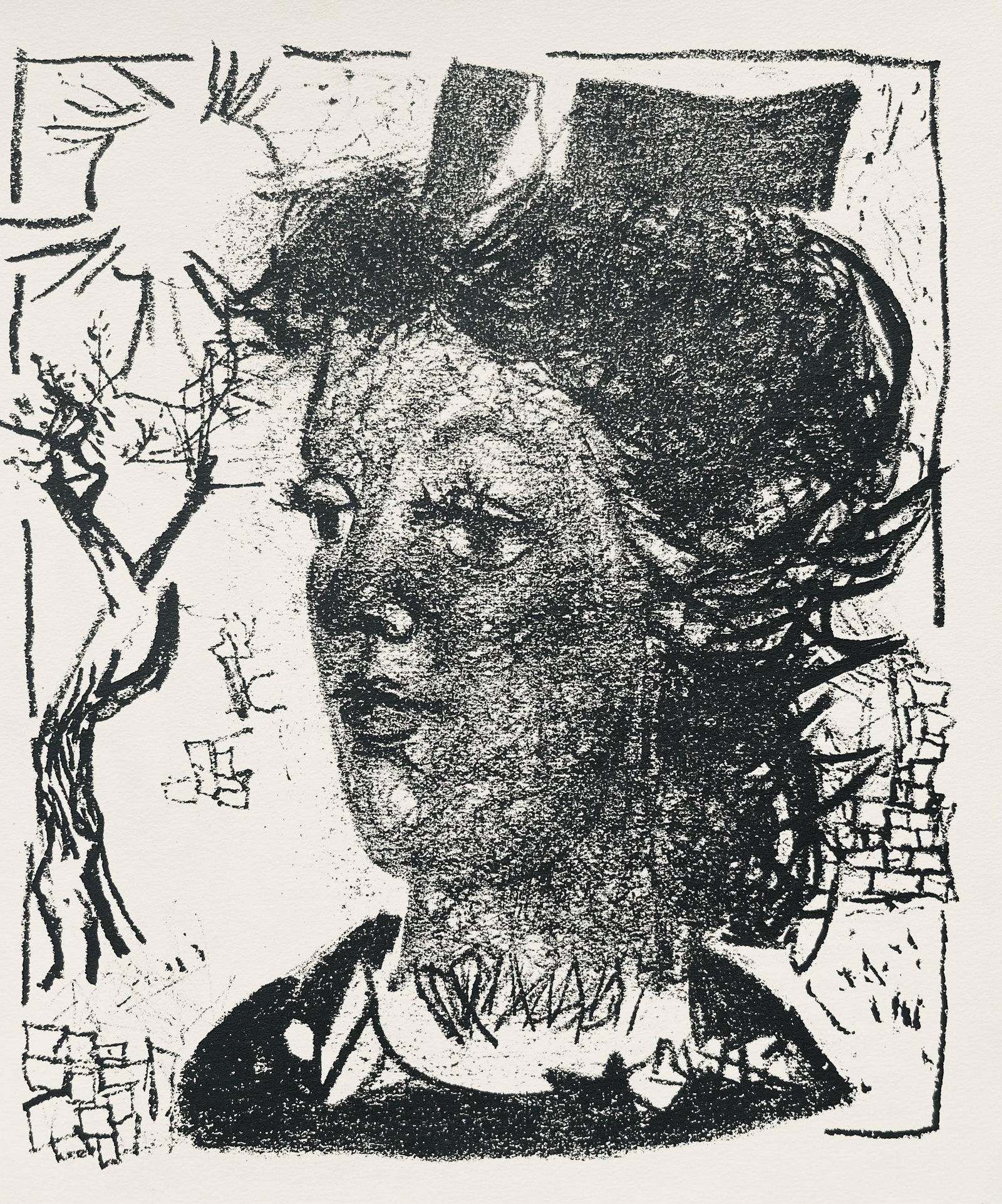 Andre Marchand, Composition, pierre a feu provence noire, Limited Edition Lithograph (1 of 4)