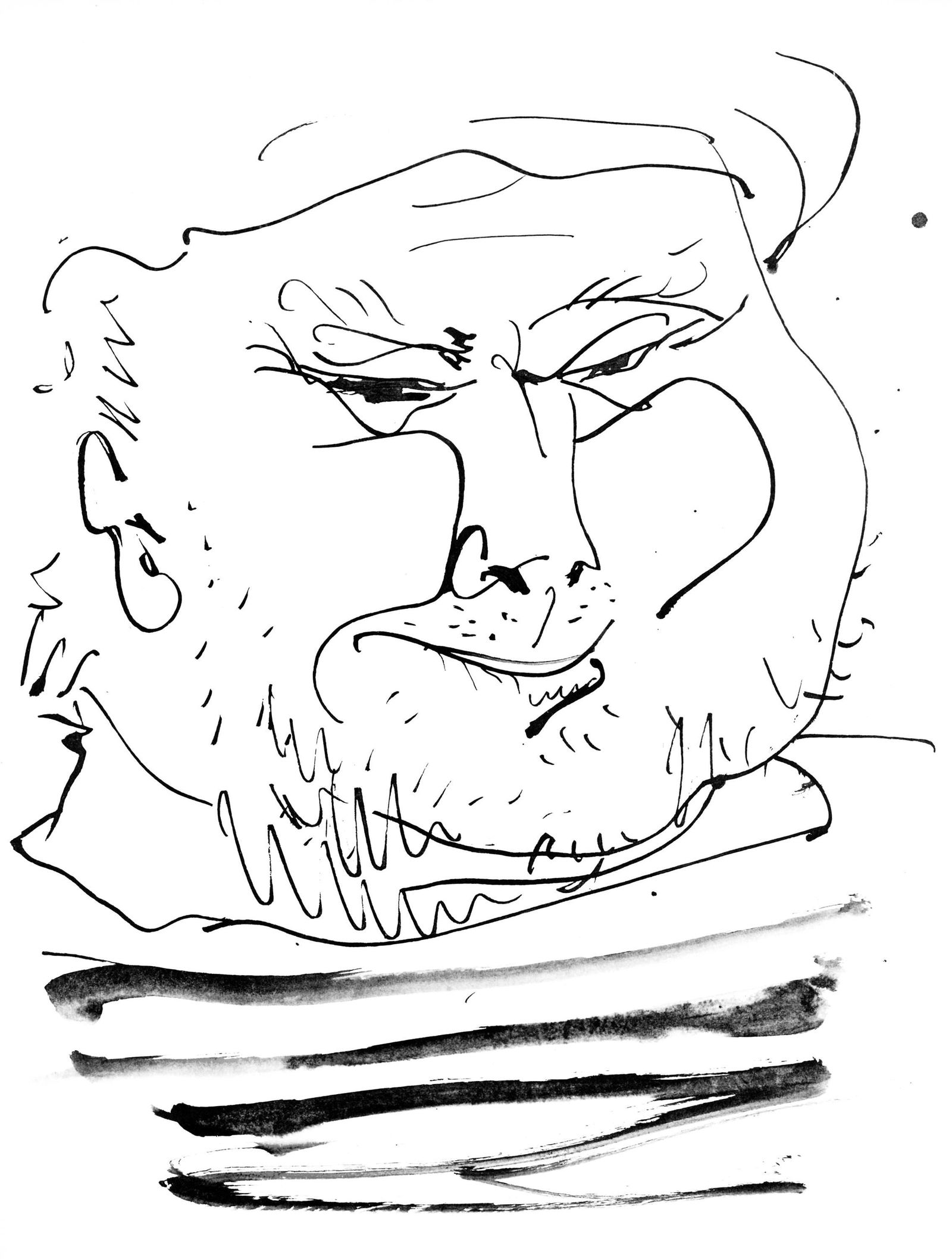 Pablo Picasso, Visage de vieux marin (Cramer 84; Johnson/Stein 77), 40 dessins de Picasso en marge (1 of 4)