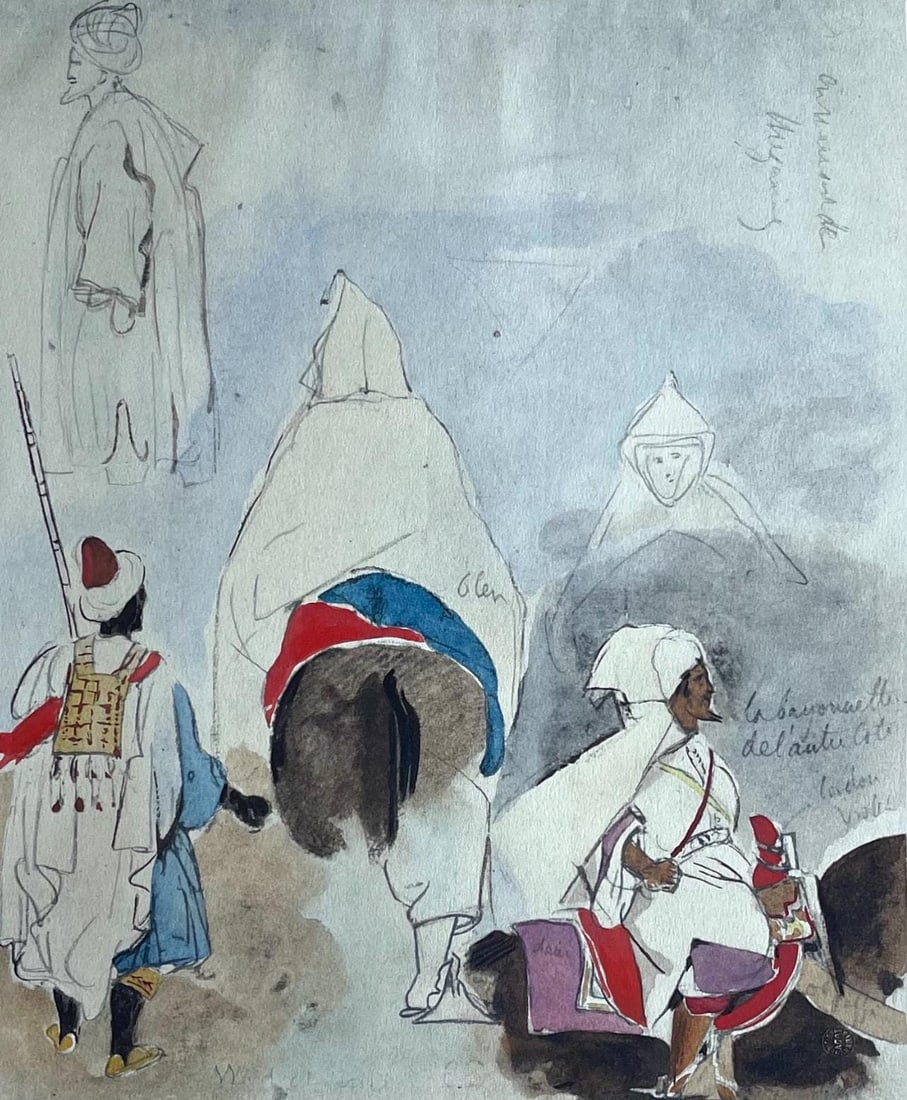 Eugene Delacroix, Composition, Trente et un Dessins et Aquarelles du Maroc, Limited Edition (1 of 4)