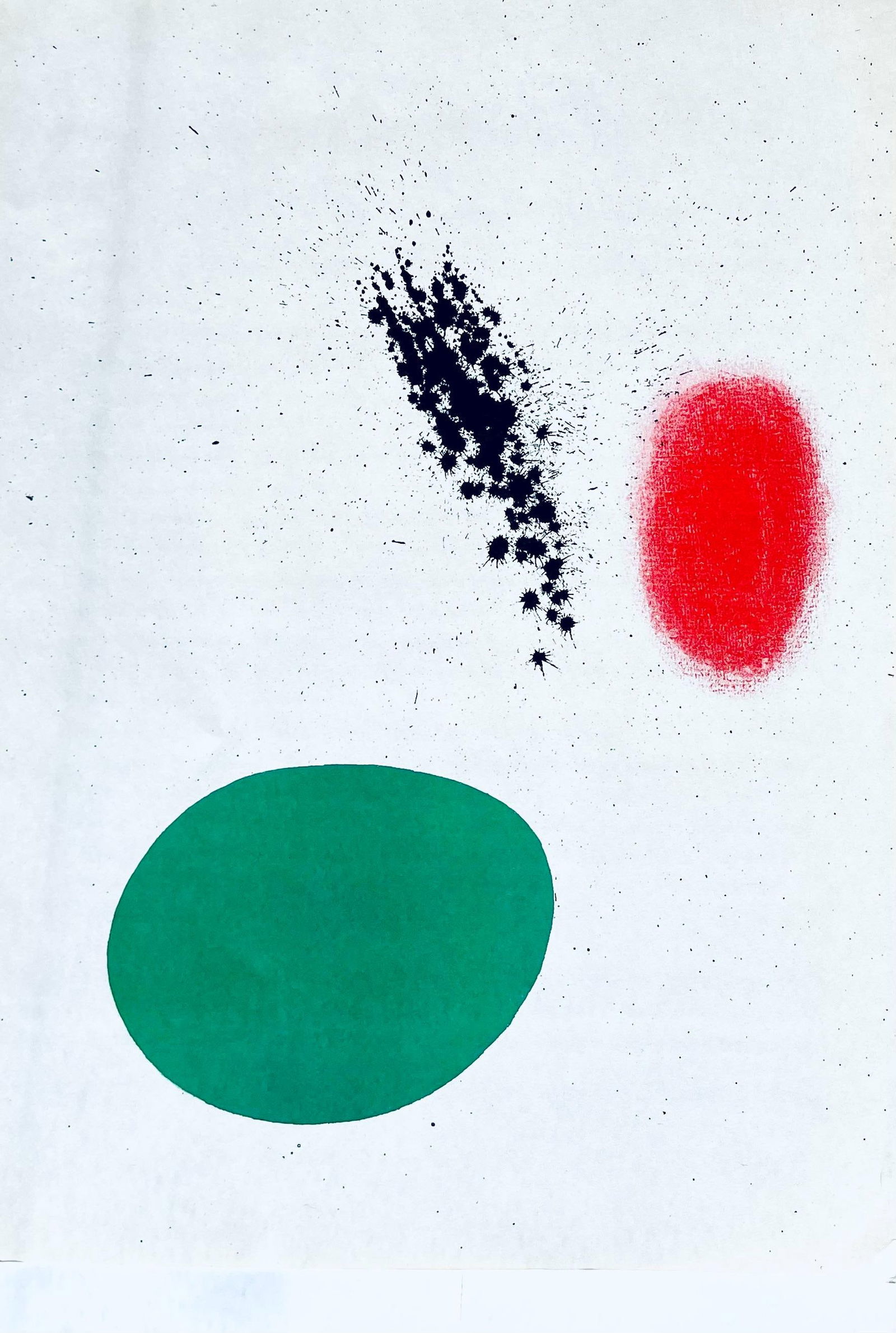 Joan Miro, Composition, Derriere le miroir, Limited Edition Lithograph (1 of 4)