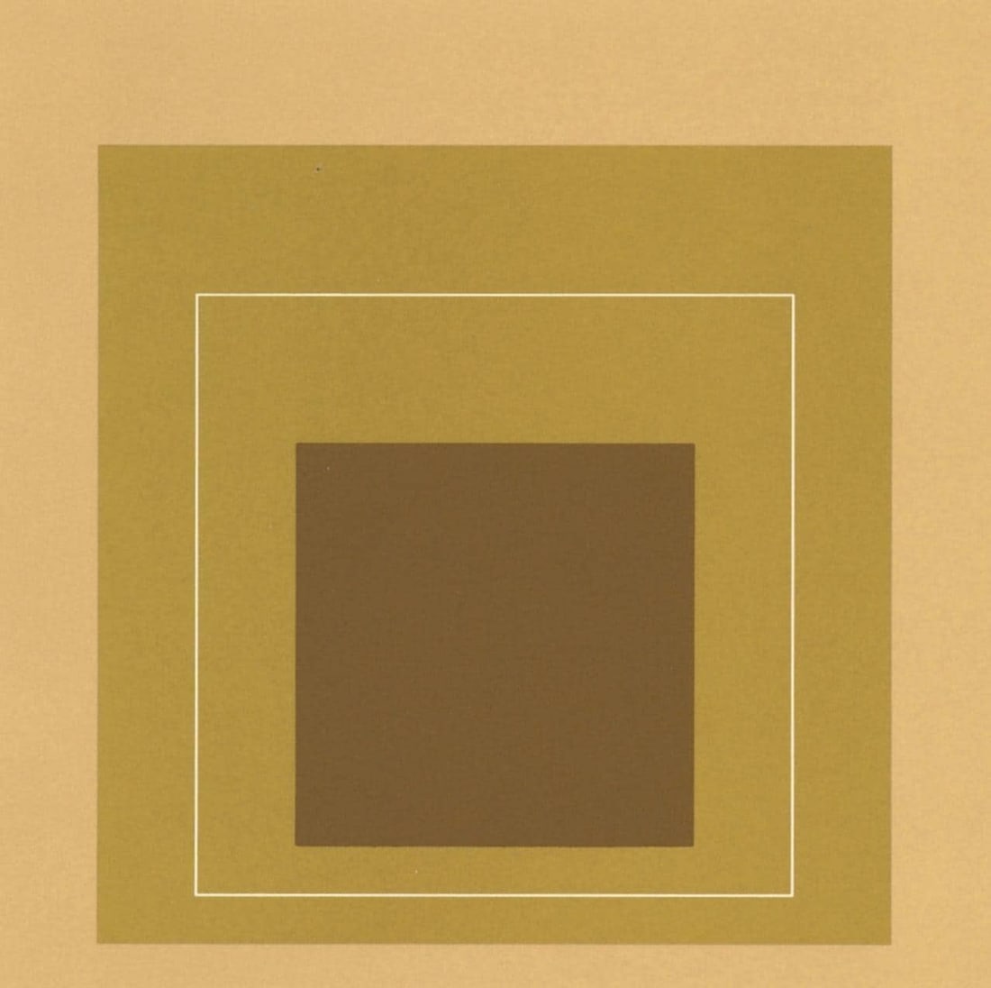 Josef Albers, Homage to the Square, Josef Albers: White Line Squares, Limited Edition Lithograph (1 of 4)