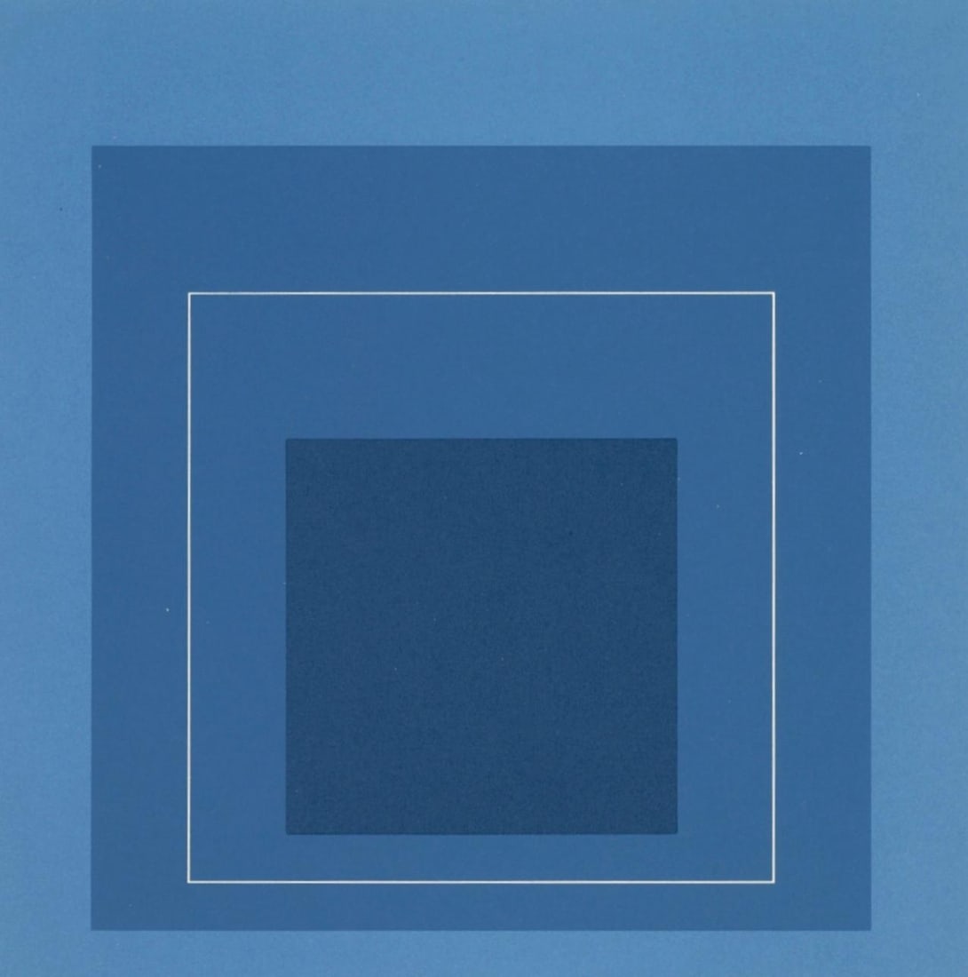 Josef Albers, Homage to the Square, Josef Albers: White Line Squares, Limited Edition Lithograph (1 of 4)