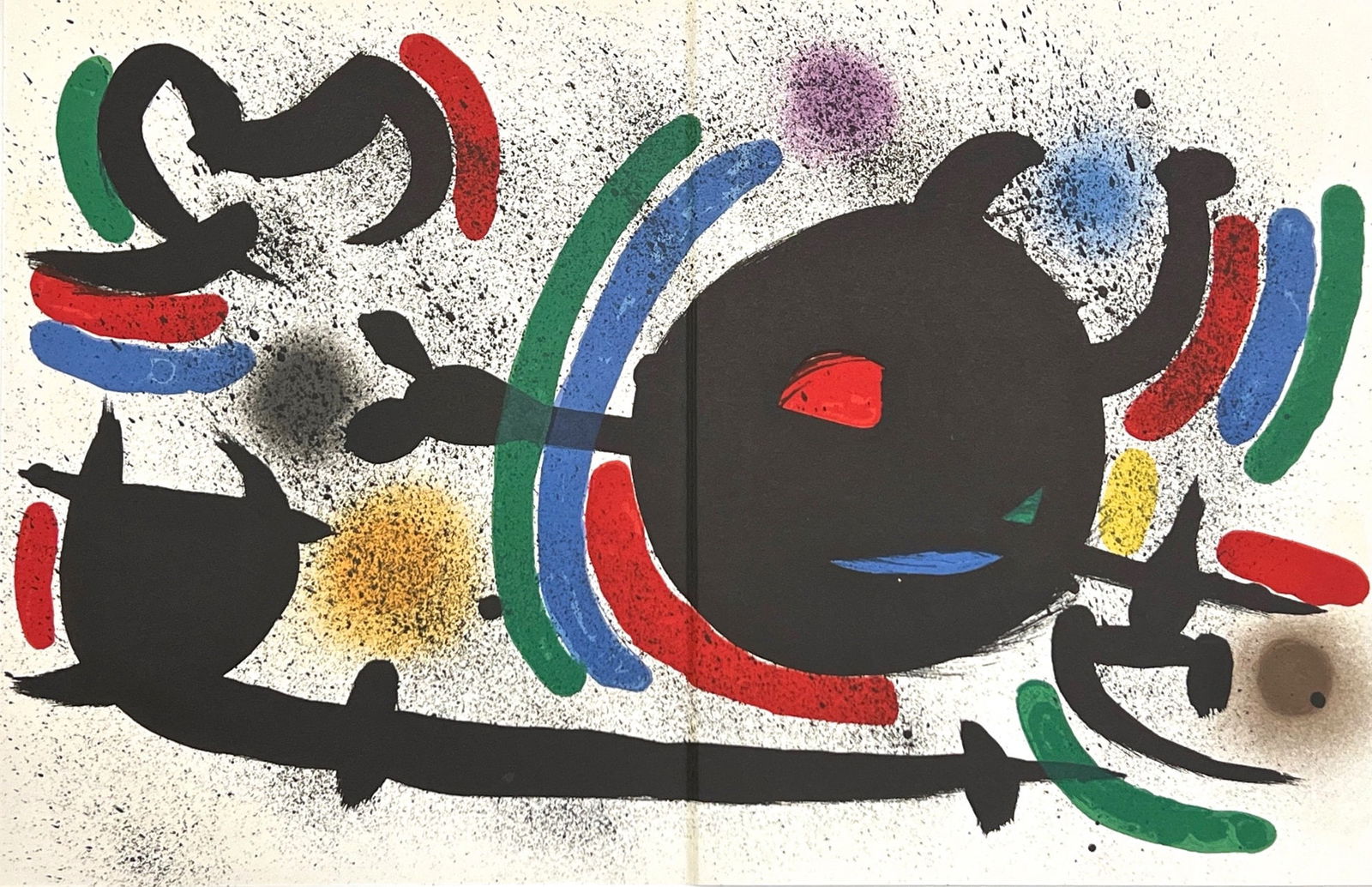 Joan Miro, Composition, (Cramer 160; Mourlot 866), Joan Miro Lithographs, Limited Edition Lithograph (1 of 4)