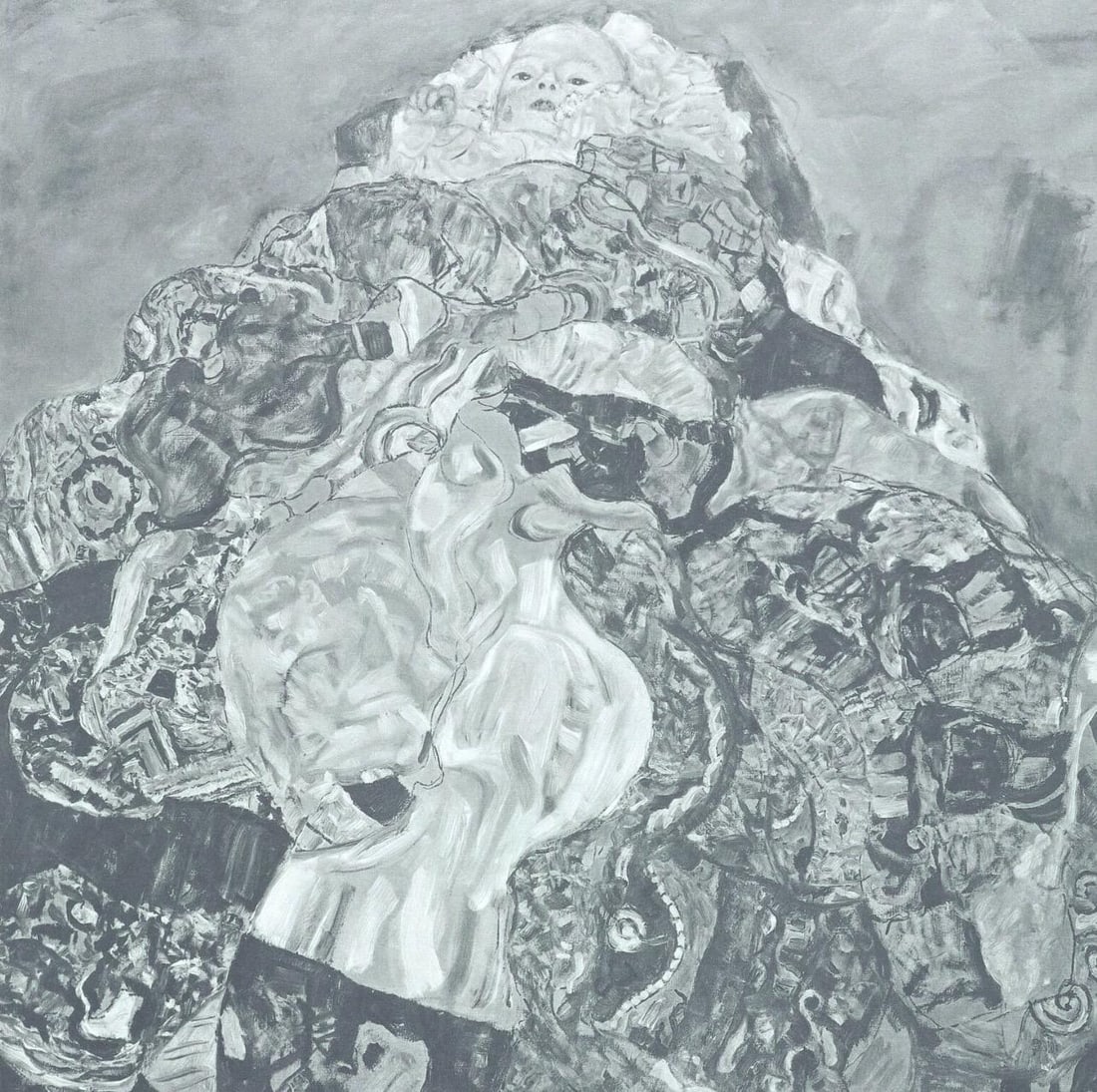 Gustav Klimt, Baby, from Eine Nachlese, Limited Edition Heliogravure and Collotype, 1931: Heliogravure and collotype on velin paper. Paper size: 18.86 x 17.91 inches, overall; 11.57 x 11.61 inches, image size. Inscription: Signed in the plate, and unnumbered, as issued. Condition: Very