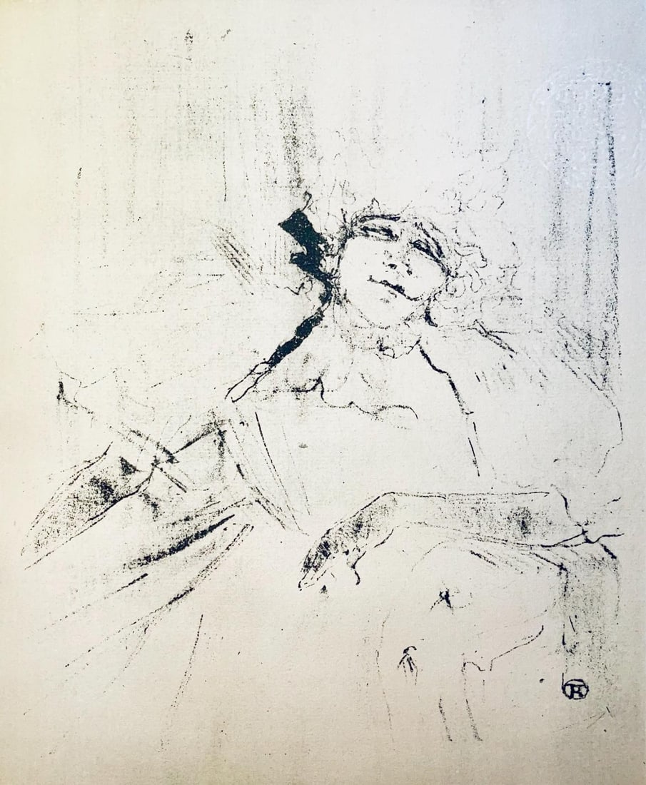 Henri de Toulouse-Lautrec, Composition, Images de Lautrec, 21 Planches en Couleurs, Collezione: Lithograph and stencil on velin Polifilo paper. Paper size: 13.78 x 10.24 inches. Excellent condition. Inscription: Unsigned and unnumbered, as issued. Notes: From the folio, Images de Lautrec, 21