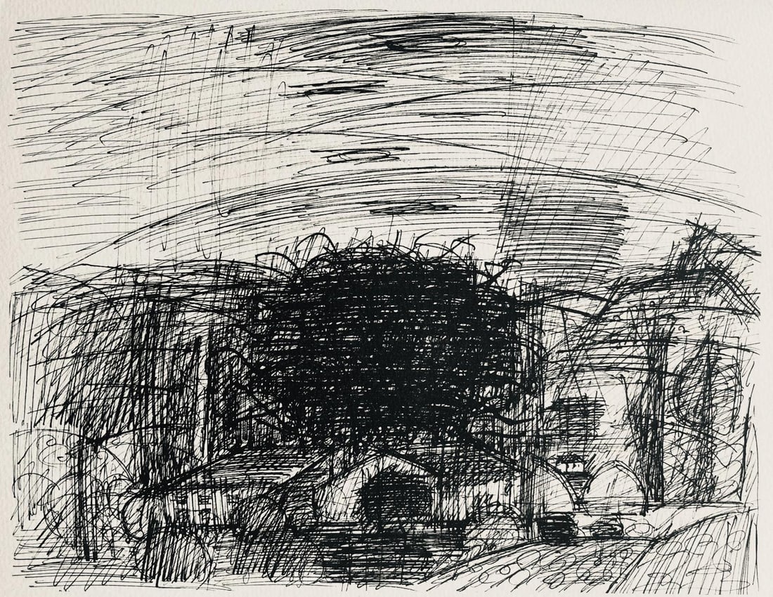 Marcel Gromaire, Composition, Gromaire, Limited Edition Lithograph: Lithograph on velin du Canson & Montgolfier Vidalon-Les-Annonay paper. Paper size: 9.75 x 12.5 inches. Excellent condition. Unsigned and unnumbered, as issued. Notes: From the album, Gromaire, 1949. P