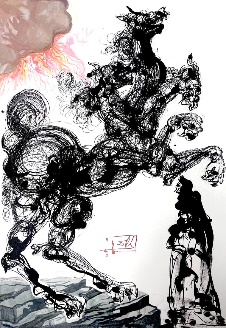 Salvador Dali, Holle VI (Michler/Lopsinger 1039-1138; Field 189-200), Die Gottliche Komodie, Signed, (1 of 4)