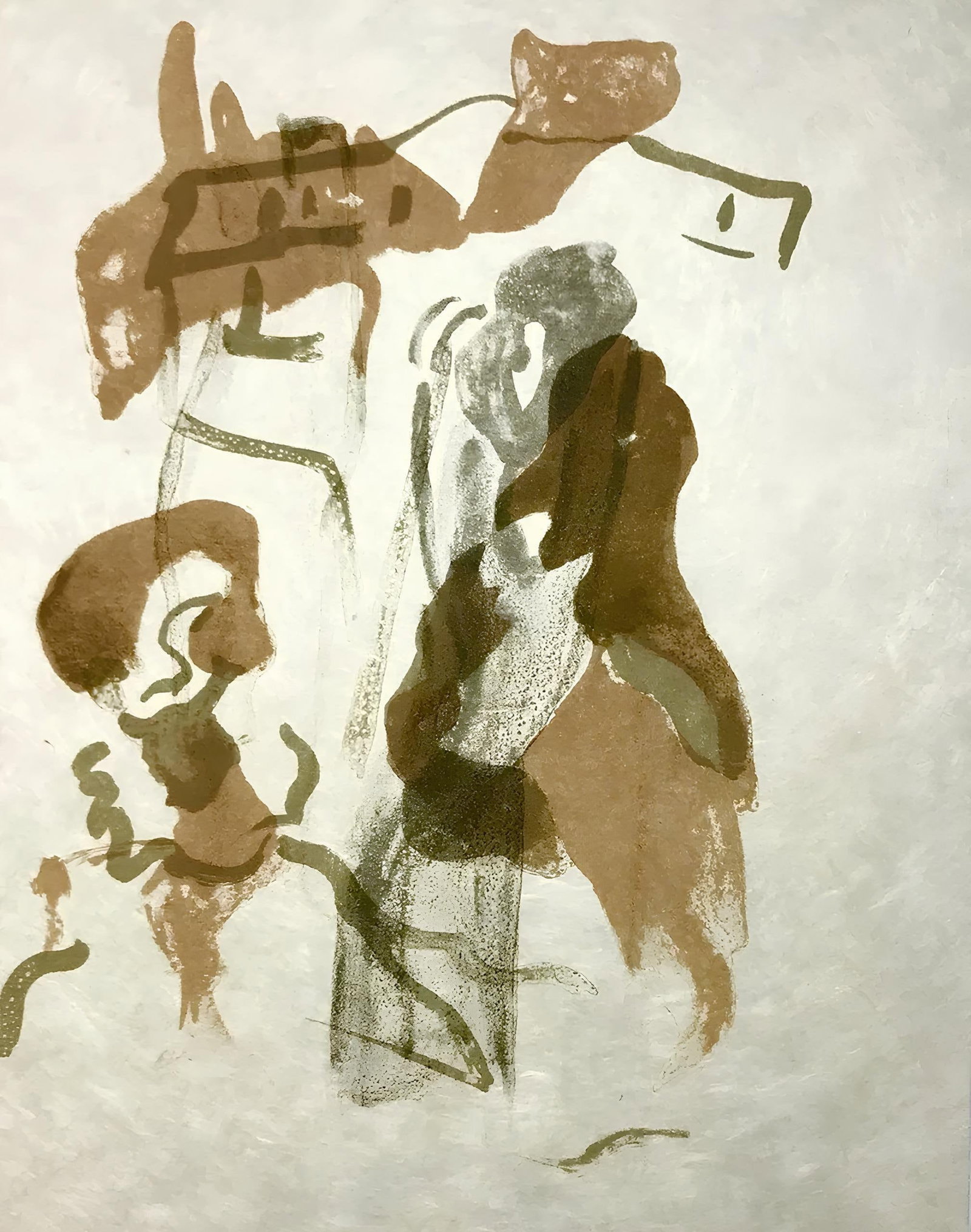 Francisco Bores, Composition, Œuvres completes d'Albert Camus, Limited Edition Lithograph: Lithograph on velin d'Arches filigrane paper. Paper Size: 11 x 8.5 inches. Excellent condition. Inscription: Unsigned and unnumbered, as issued. Notes: From the volume, Œuvres completes d'Albert Camu