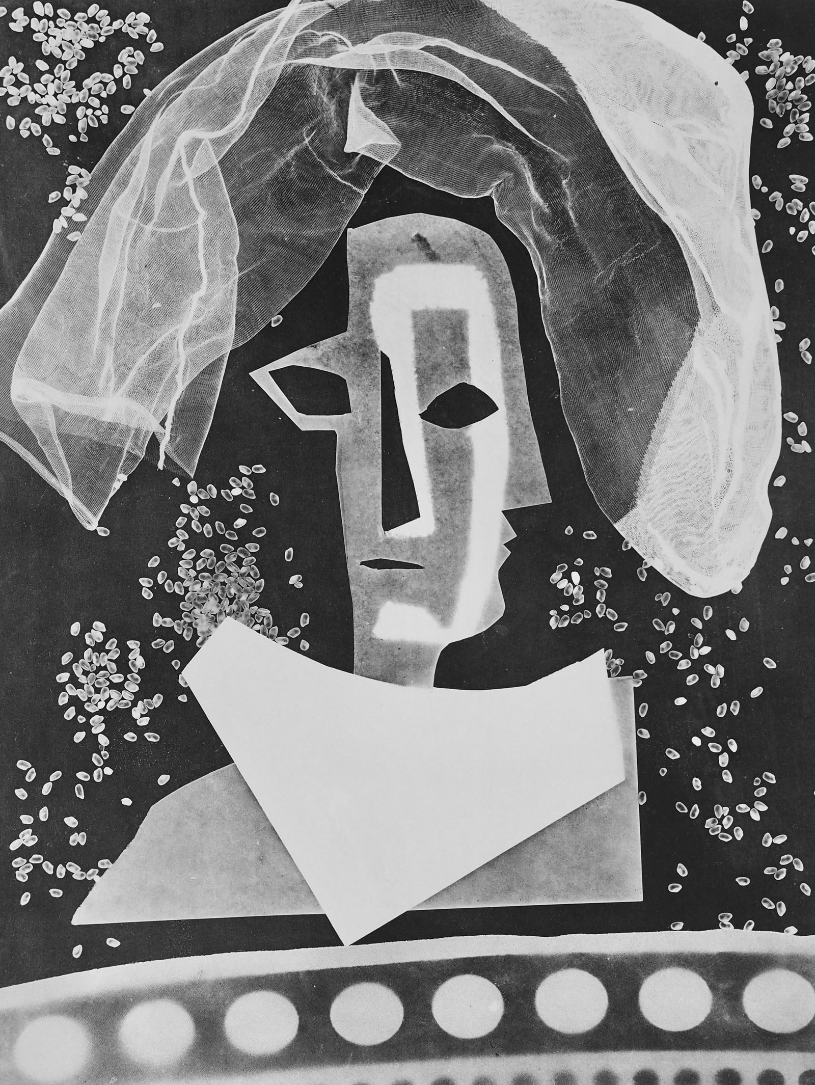 Pablo Picasso, Andre Villers, La mariee comme elle est (Cramer 115), Diurnes, Decoupages et: Lithograph, stencil on velin d'Arches paper. Paper Size: 15.75 x 11.75 inches. Inscription: Unsigned and unnumbered, as issued. Catalogue raisonne reference: Goeppert, Sebastian, et al. Pablo Picasso: