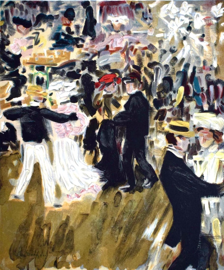 Kees van Dongen, Composition (Juffermans JL8c) Peintres mes amis, Limited Edition Lithograph: Woodcut on velin d'Arches paper. Paper size: 15 x 11 inches. Excellent condition. Unsigned and unnumbered, as issued. Notes: From the folio, Les Peintres mes amis, 1965. Published by Editions d'art Le