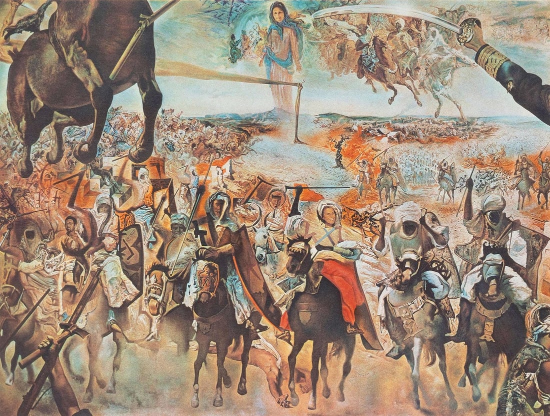 Salvador Dali, La Batalla de Tetuan, XXe siecle, Limited Edition Lithograph (1 of 4)