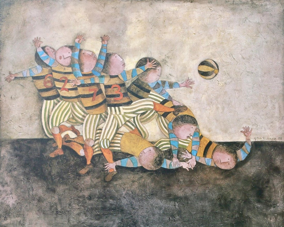 Graciela Rodo Boulanger, The Team, Original Edition Offset Lithograph (1 of 4)