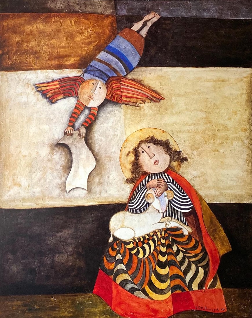 Graciela Rodo Boulanger, L'Annonciation, Original Edition Offset Lithograph (1 of 4)