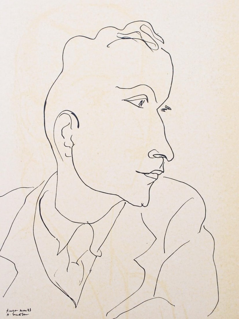 Henri Matisse, Louis Aragon, Portraits par Henri Matisse, Limited Edition Heliogravure (1 of 4)