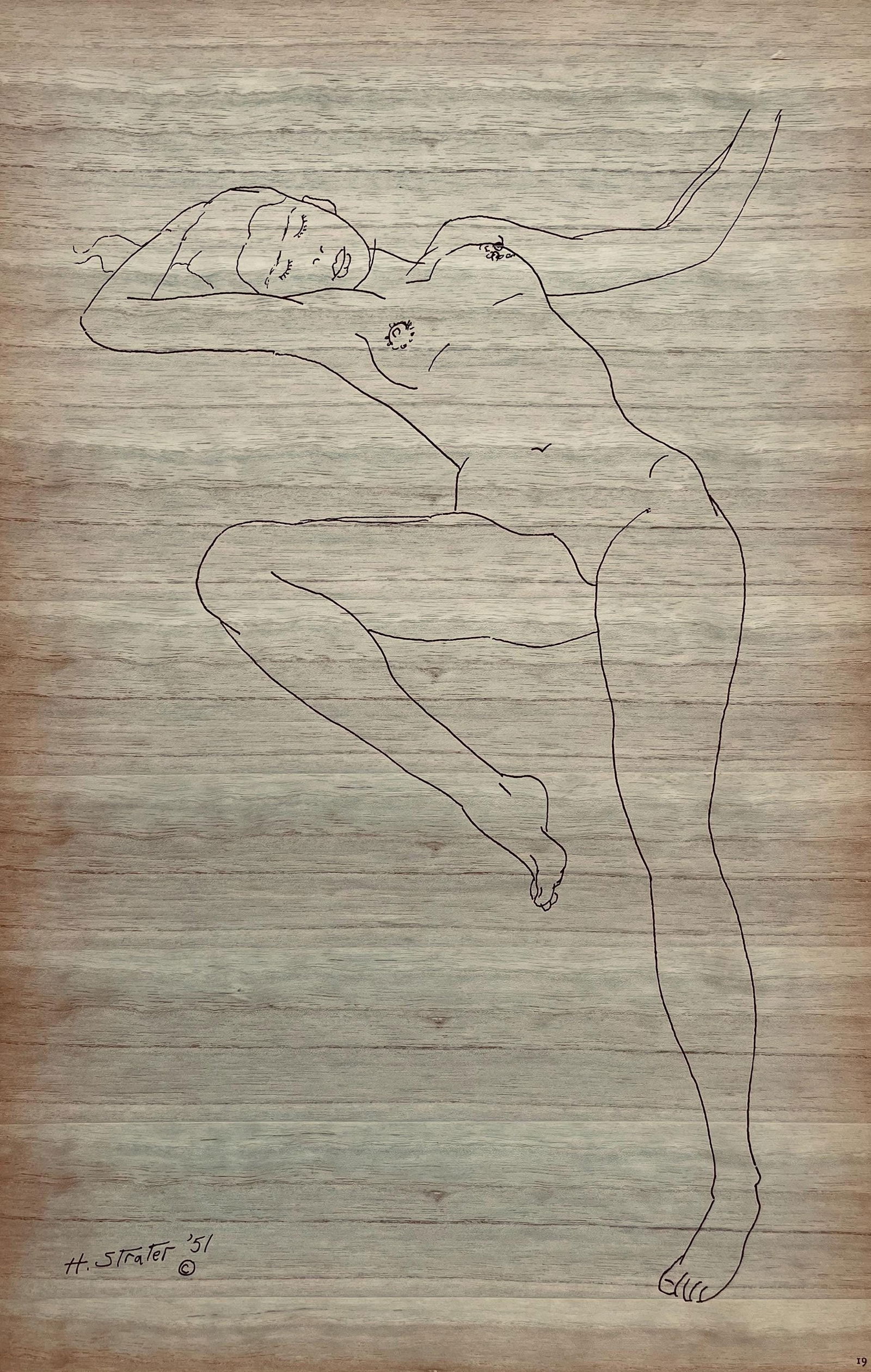 Henry Strater, Composition, 24 Drawings by Henry Strater, Limited Edition Lithograph (1 of 4)