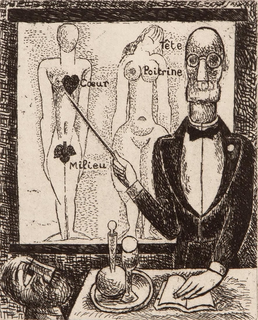 Marcel Gromaire, Composition, Vers un monde volage, Limited Edition Etching (1 of 4)