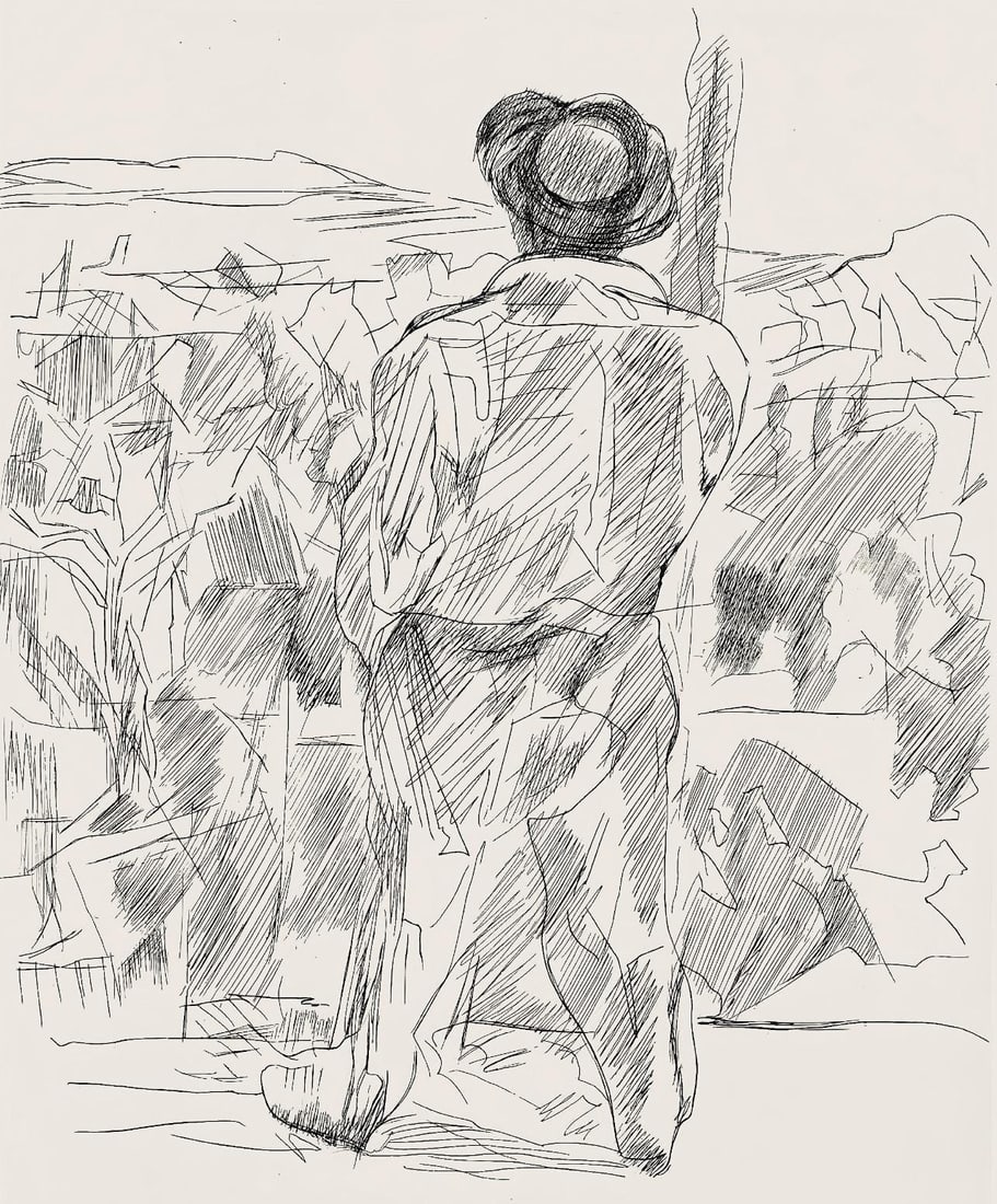 Jacques Villon, Composition (Ginestet/Pouillon 42-64), Hesiode, Les Travaux et les Jours, Limited (1 of 4)