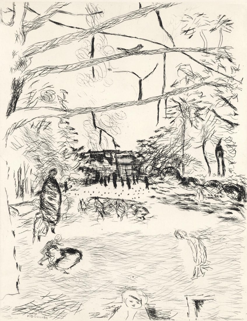 Pierre Bonnard, Le Parc Monceau, A La gloire a Paris, Limited Edition Etching (1 of 4)