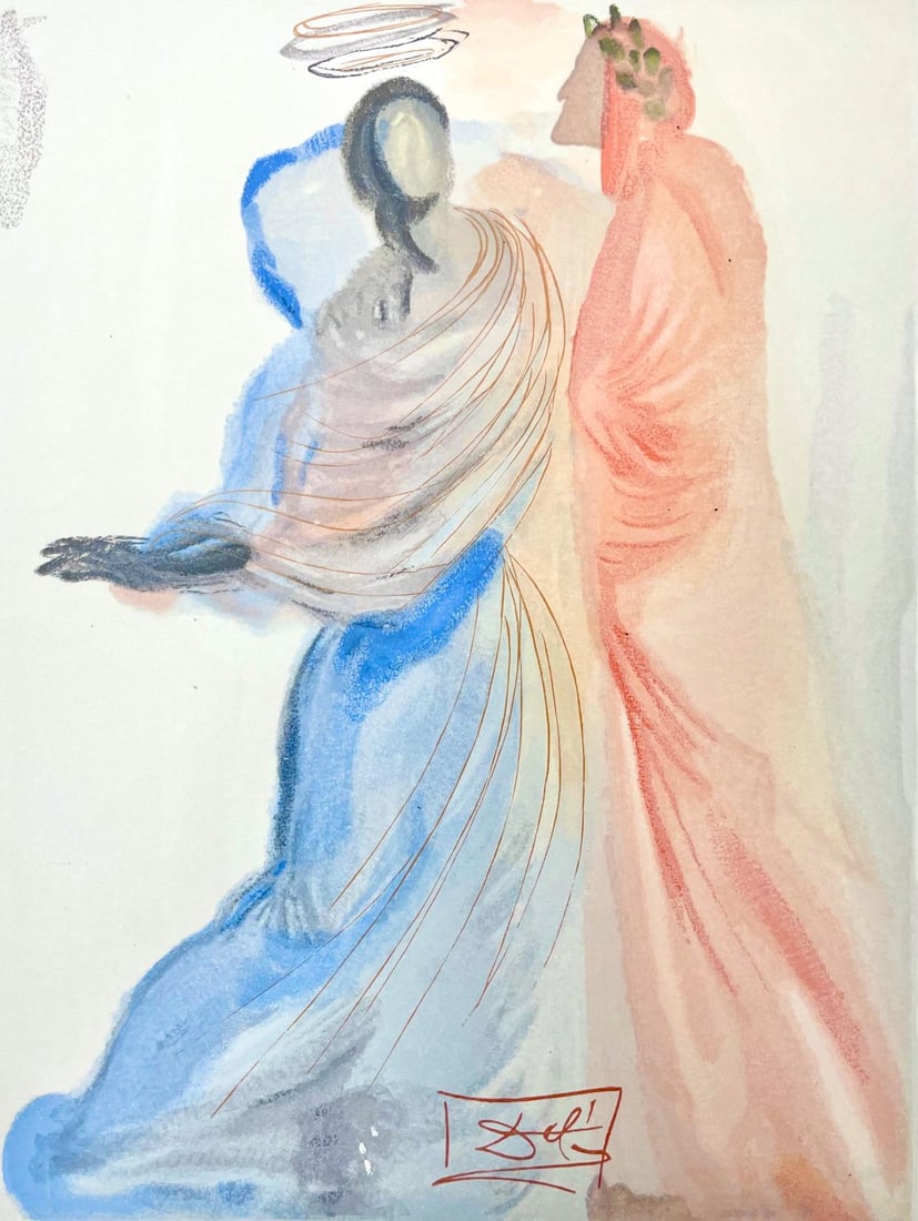 Salvador Dali, Paradies XVIII (Michler/Lopsinger 1039-1138; Field 189-200), Die Gottliche Komodie, (1 of 4)