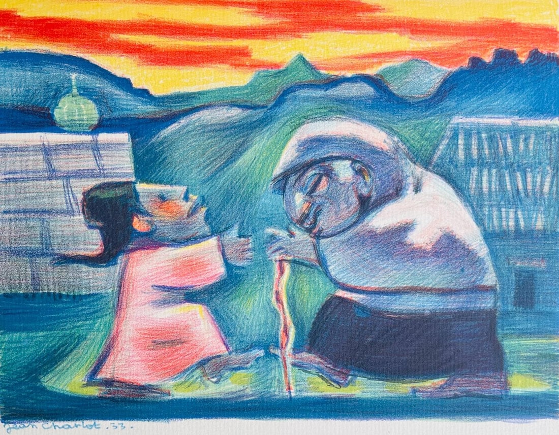 Jean Charlot, Composition, Limited Edition Lithograph (1 of 4)