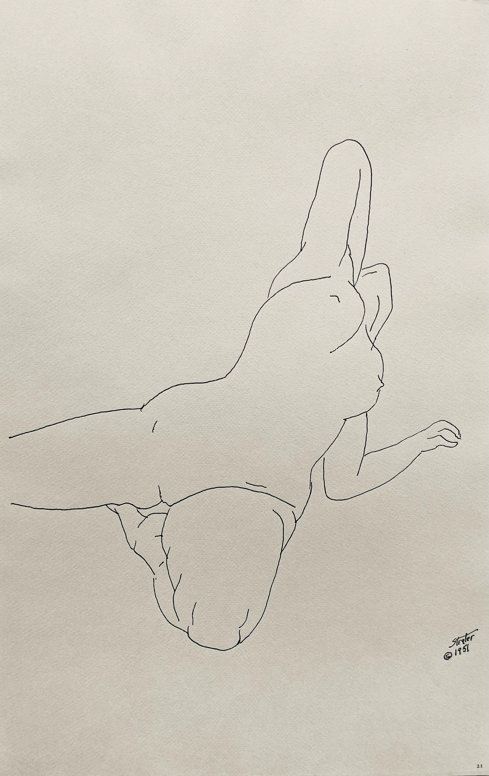 Henry Strater, Composition, 24 Drawings by Henry Strater, Limited Edition Lithograph (1 of 4)