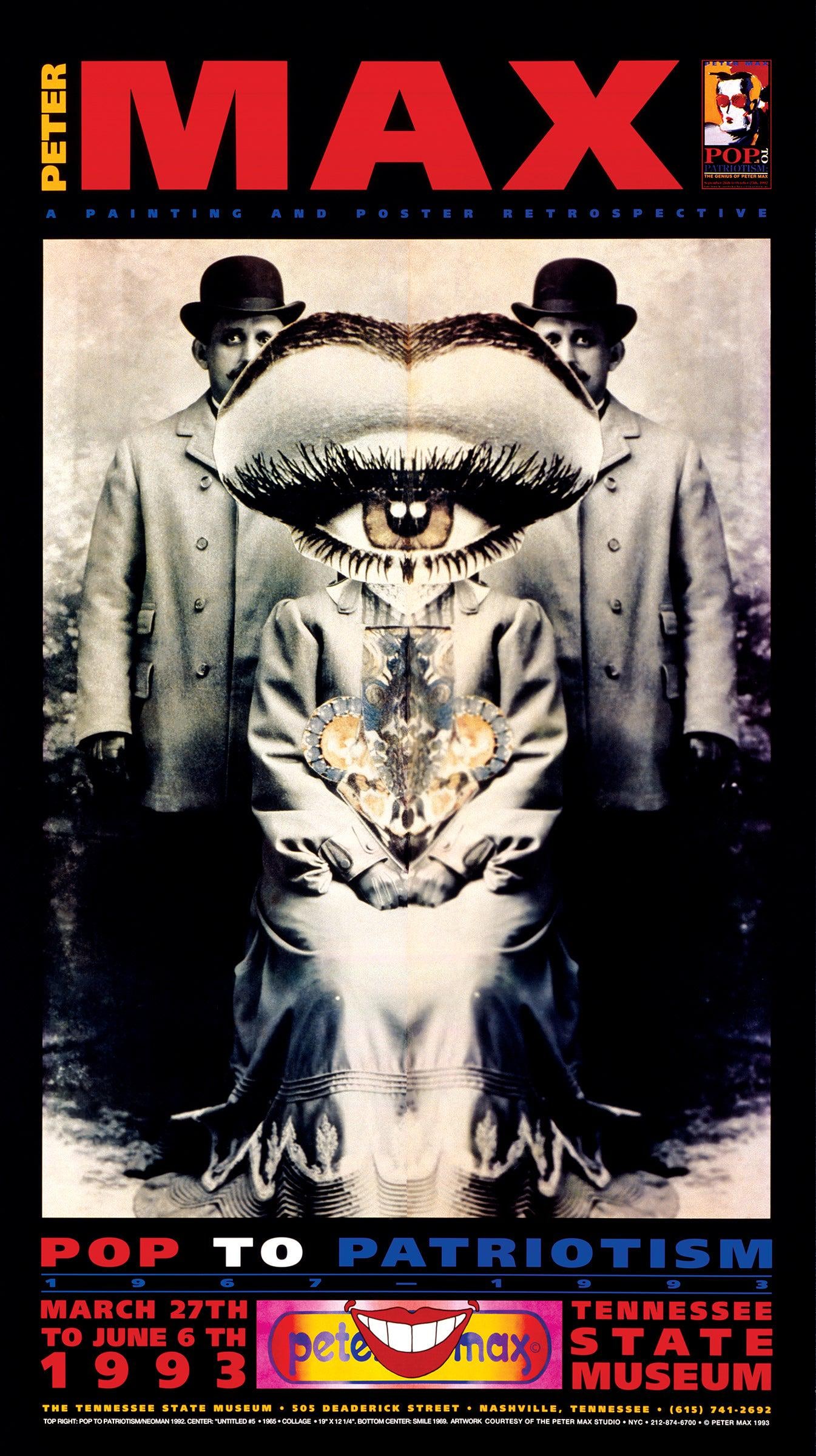 Peter Max, Tennessee State Museum, 1993, Hand Signed, Official Edition Offset Lithograph (1 of 4)