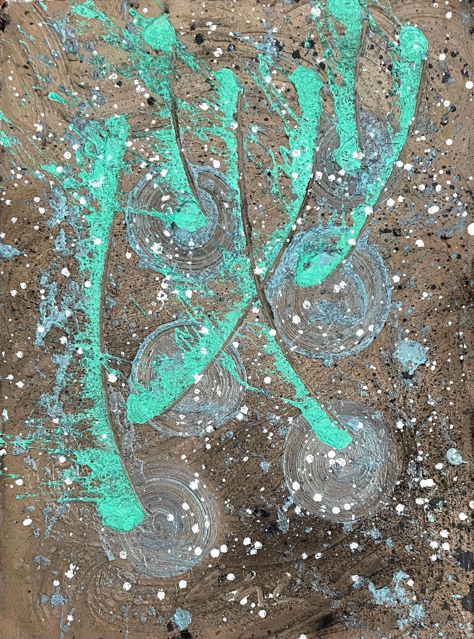 Dale Chihuly, Jade Forest, Ikebana Series, Original Painting (1 of 4)