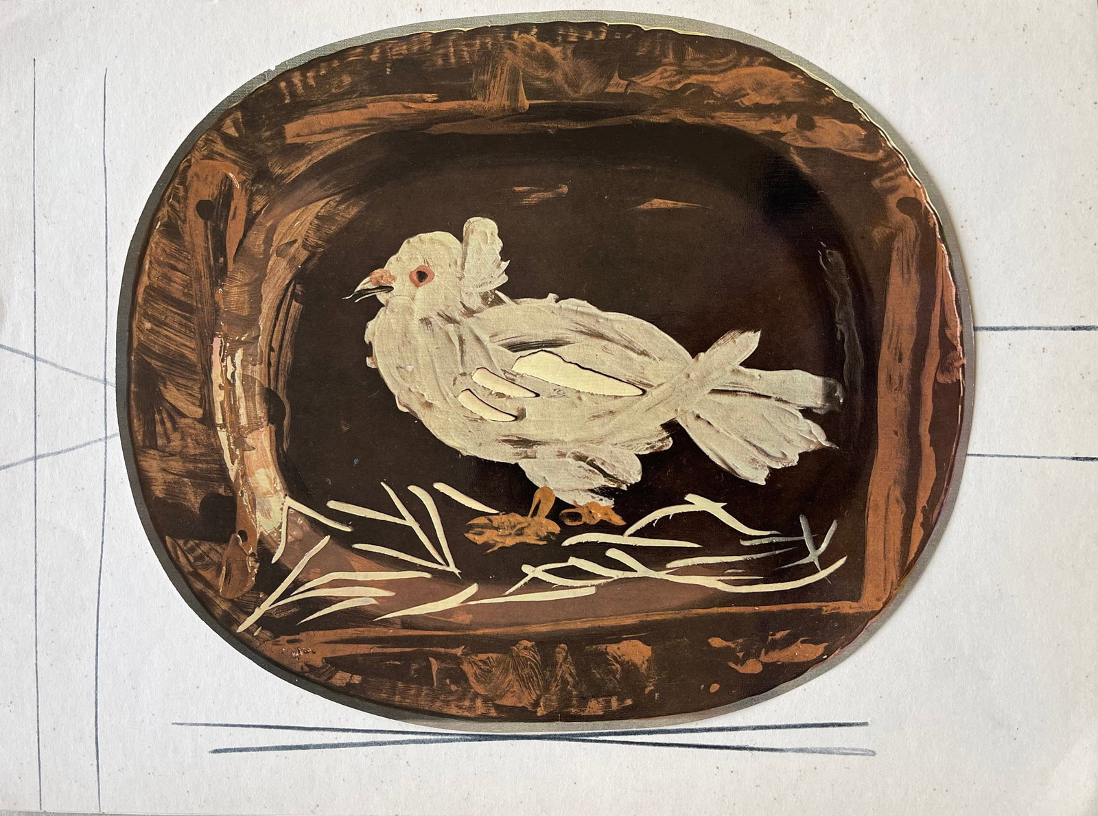 Pablo Picasso, etude pour la ceramique, Ceramiques de Picasso (Orozco 105), Limited Edition (1 of 4)