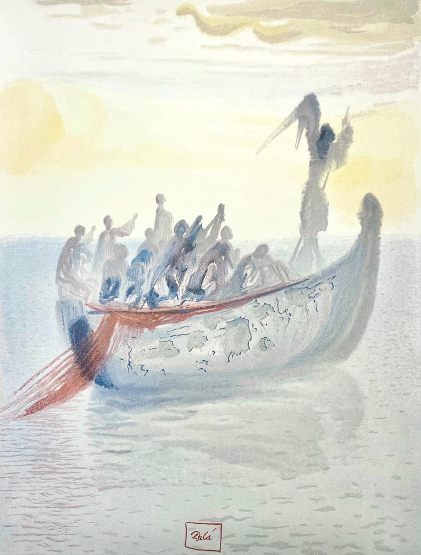 Salvador Dali, Fegefeuer II (Michler/Lopsinger 1039-1138; Field 189-200), Die Gottliche Komodie, (1 of 4)