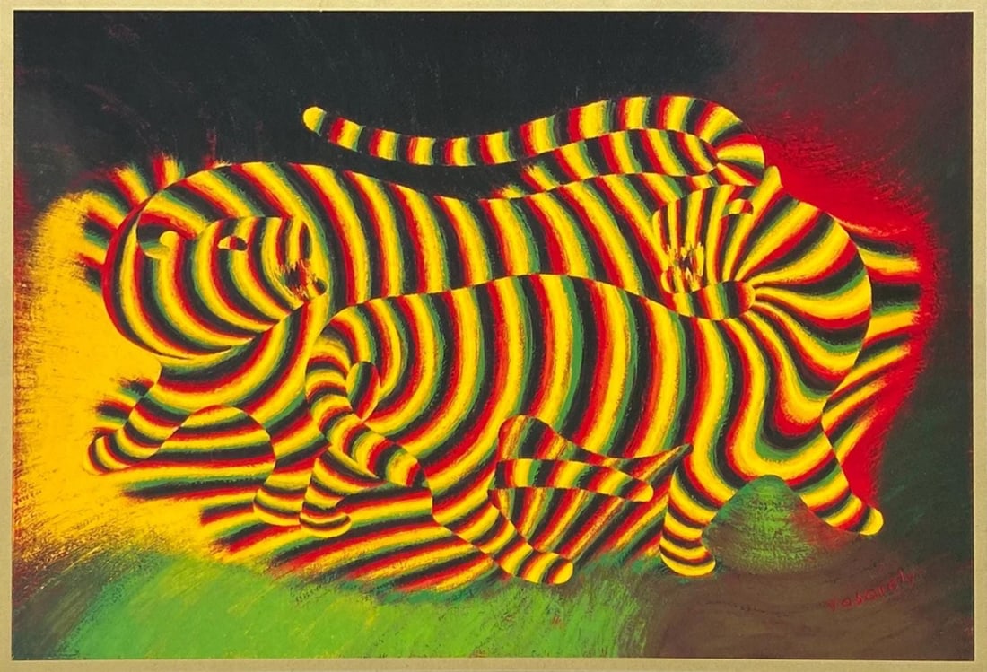 Victor Vasarely, Composition, Graphismes III, Limited Edition Heliogravure (1 of 4)