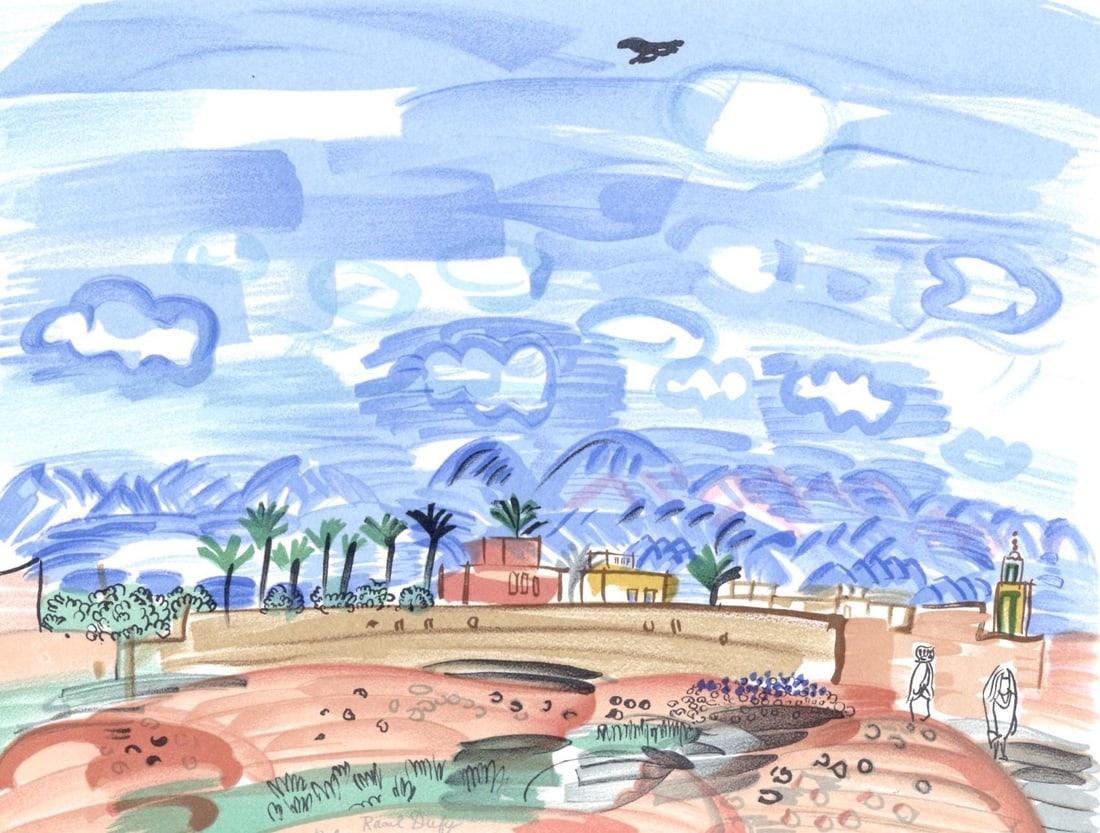 Raoul Dufy, Au Maroc, Lettre a mon peintre Raoul Dufy, Limited Edition Lithograph (1 of 4)