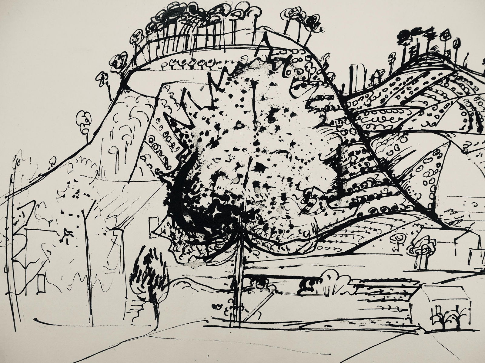 Edouard Pignon, Composition, Arbres et Voiles, Limited Edition Lithograph (1 of 4)