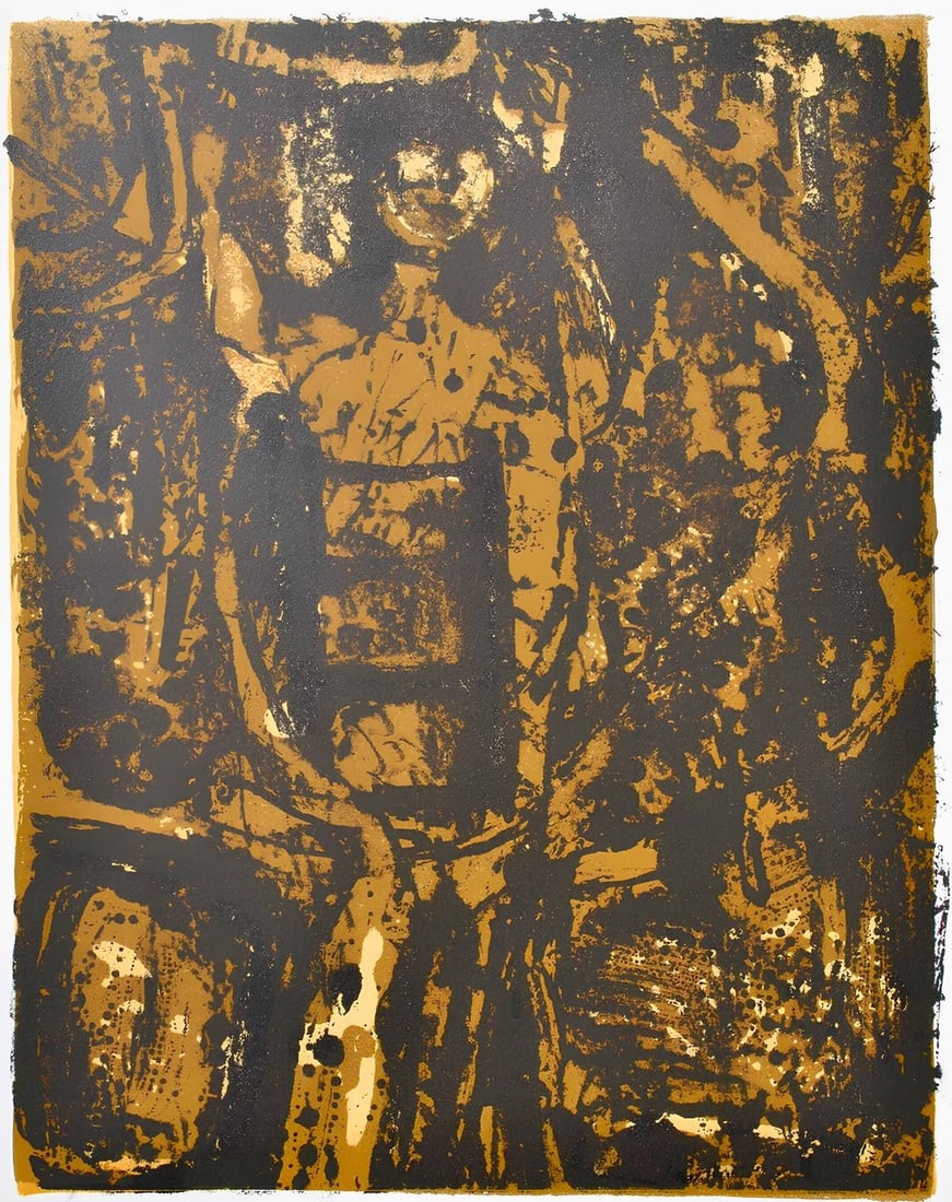 Paul Guiramand, Composition, Œuvres completes d'Albert Camus, Limited Edition Lithograph (1 of 4)