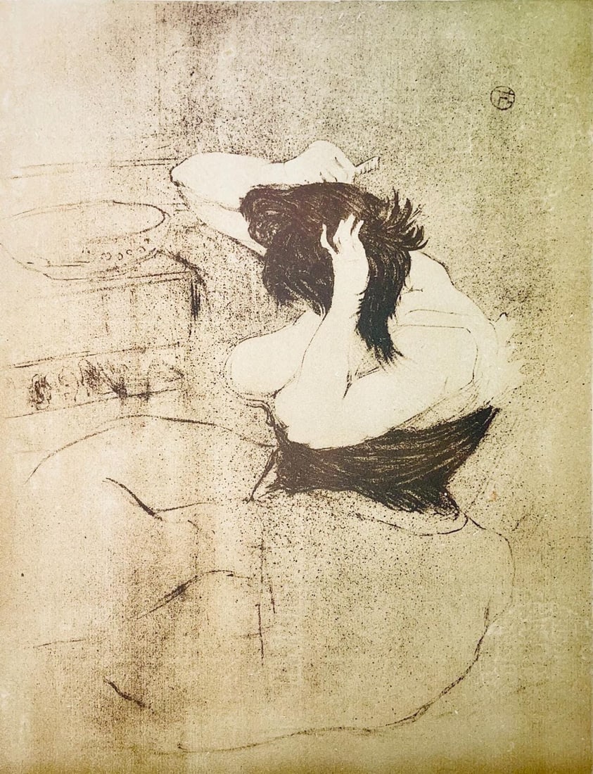 Henri de Toulouse-Lautrec, Composition, Images de Lautrec, 21 Planches en Couleurs, Collezione: Lithograph and stencil on velin Polifilo paper. Paper size: 13.78 x 10.24 inches. Excellent condition. Inscription: Unsigned and unnumbered, as issued. Notes: From the folio, Images de Lautrec, 21