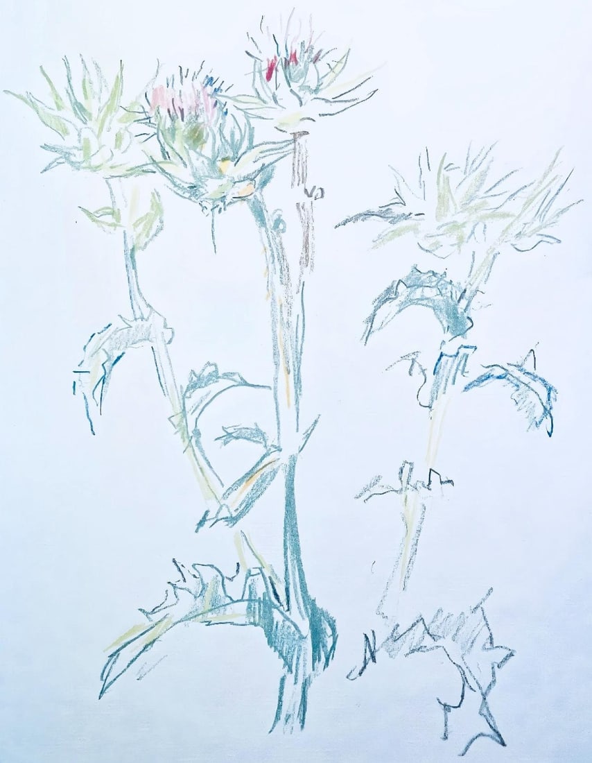 Oskar Kokoschka, Composition, Skizzenbuch der Italienischen Reise 1963, Limited Edition Lithograph (1 of 4)