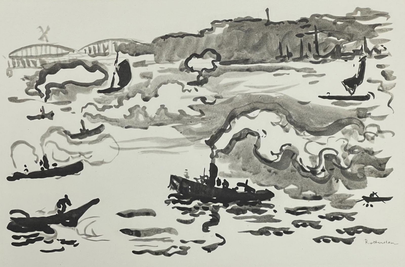 Paul Signac, Rotterdam, Signac Dessins, Limited Edition Lithograph (1 of 4)