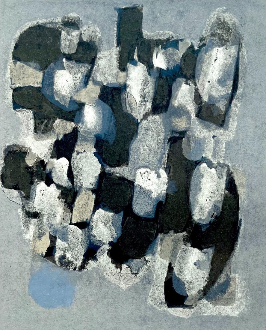 Raoul Ubac, Composition, Derriere le miroir, Limited Edition Lithograph (1 of 4)