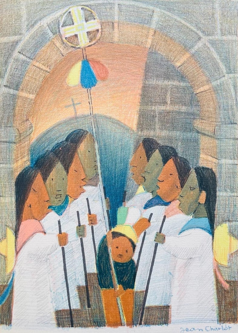 Jean Charlot, Composition, Limited Edition Lithograph (1 of 4)