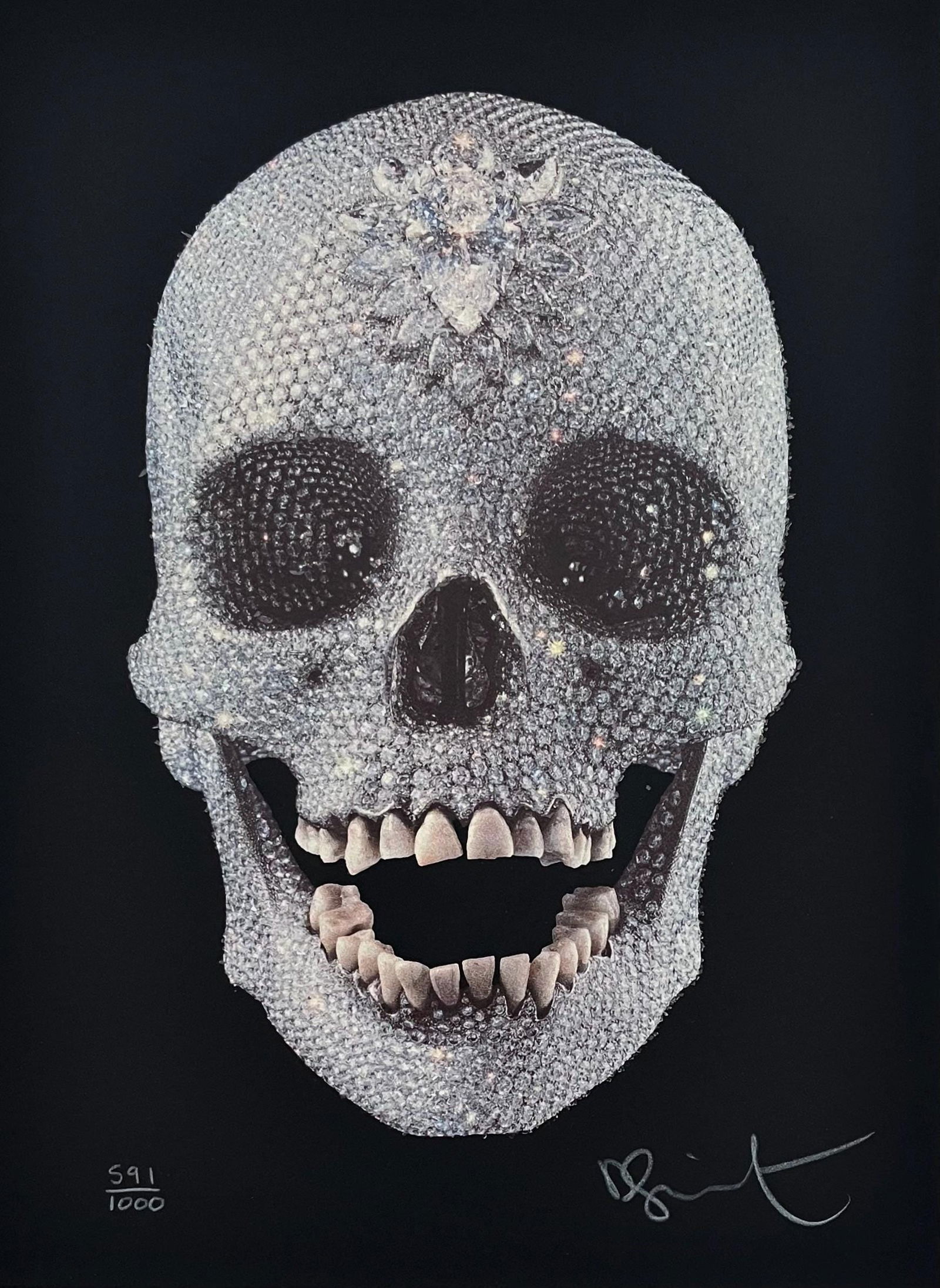 Damien Hirst, For the Love of God, Signed, Limited Edition Silkscreen with Diamond Dust (1 of 4)