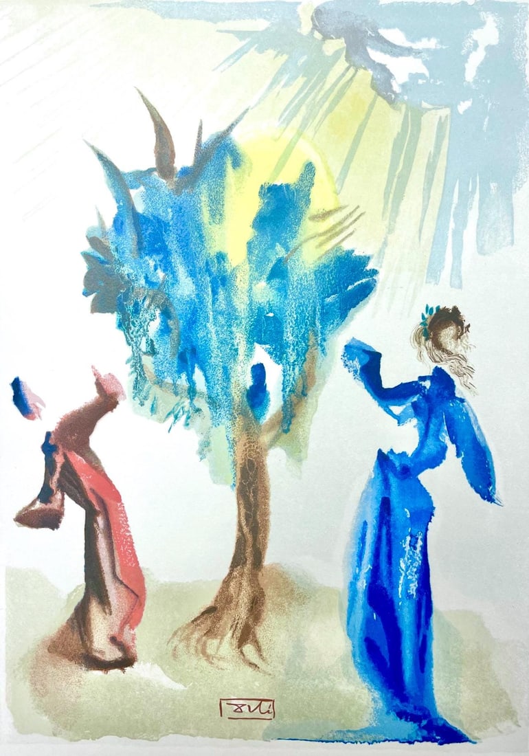 Salvador Dali, Fegefeuer XXIV (Michler/Lopsinger 1039-1138; Field 189-200), Die Gottliche Komodie, (1 of 4)